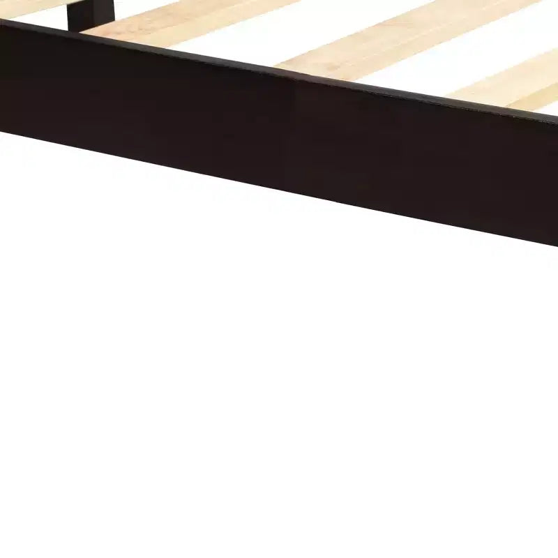 Lit plateforme en bois moderne et simple avec tête de lit
