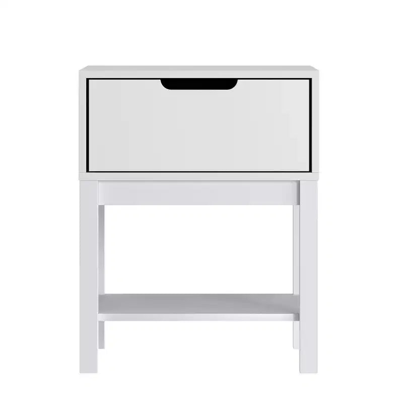 Table de chevet en bois, table d'appoint de chambre avec tiroir de rangement et étagère pour enfants