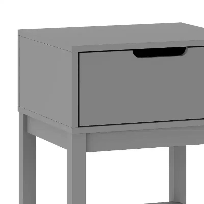 Table de chevet en bois, table d'appoint de chambre avec tiroir de rangement et étagère pour enfants