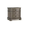 Signature Design by Ashley Ardenfield Three Drawer Night Stand with USB Ports, Light Brown