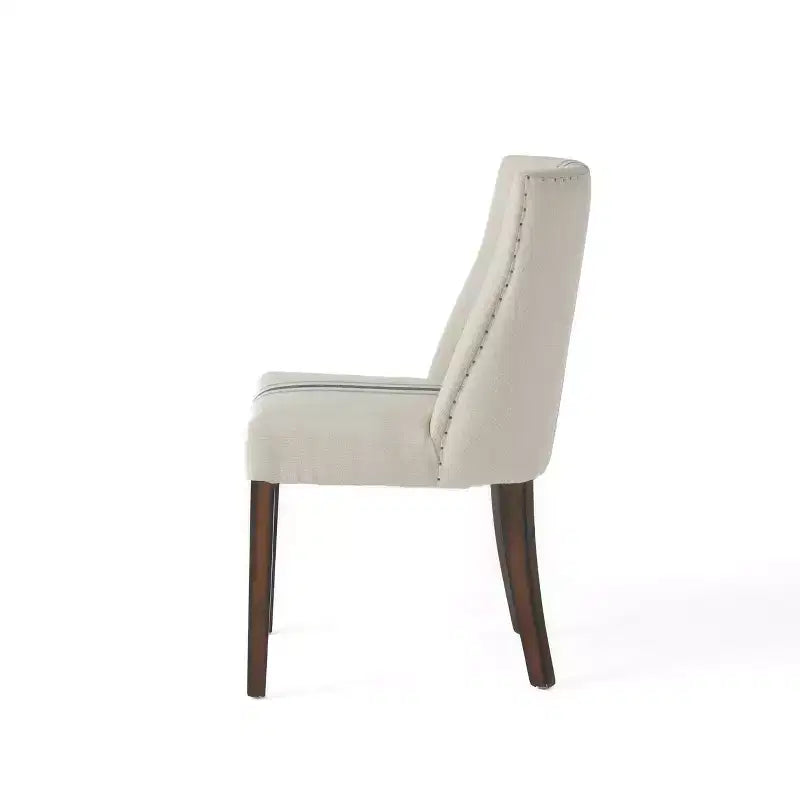 Chaises de salle à manger contemporaines en tissu rembourré