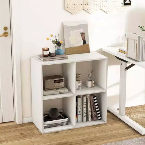 Étagère ouverte à 4/6/8/9 cubes avec kits anti-basculement, étagère de rangement de style moderne pour le bureau à domicile