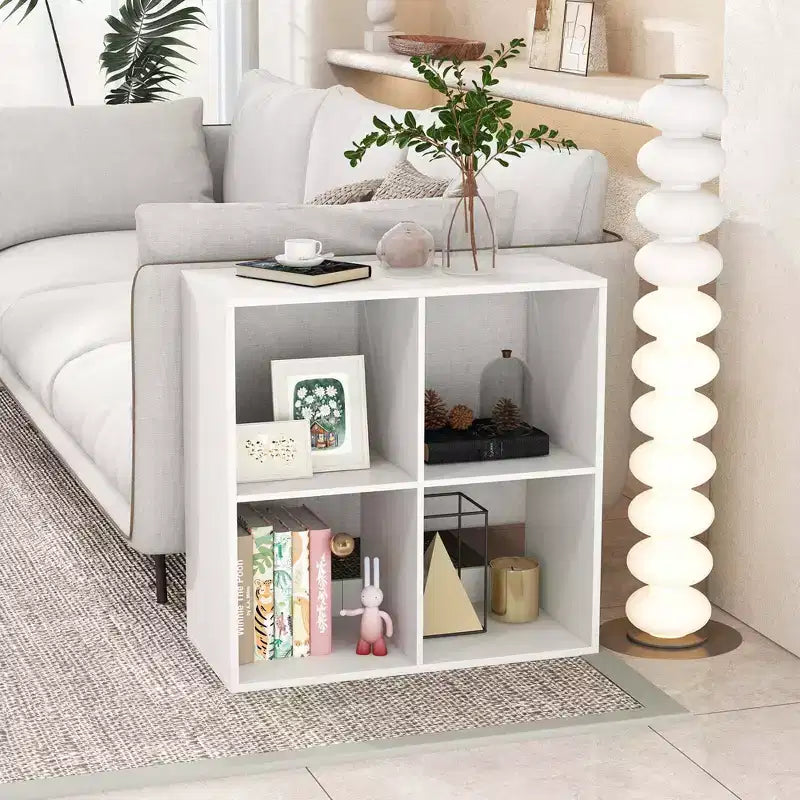 Étagère ouverte à 4/6/8/9 cubes avec kits anti-basculement, étagère de rangement de style moderne pour le bureau à domicile