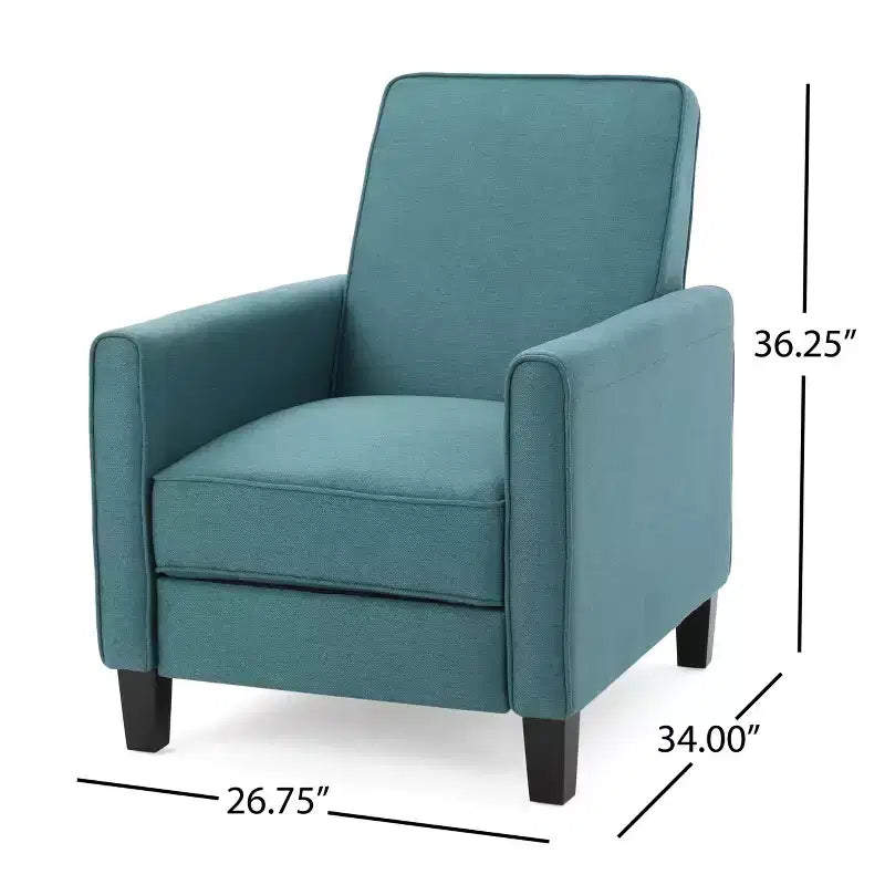 Fauteuils inclinables contemporains rembourrés à dossier poussoir
