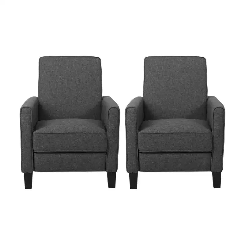 Fauteuils inclinables contemporains rembourrés à dossier poussoir