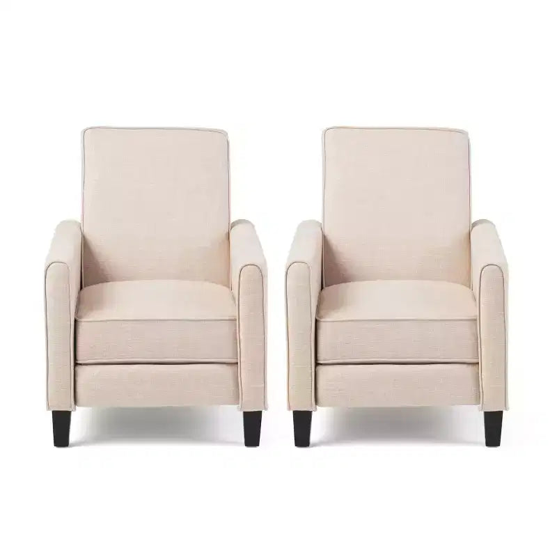 Fauteuils inclinables contemporains rembourrés à dossier poussoir