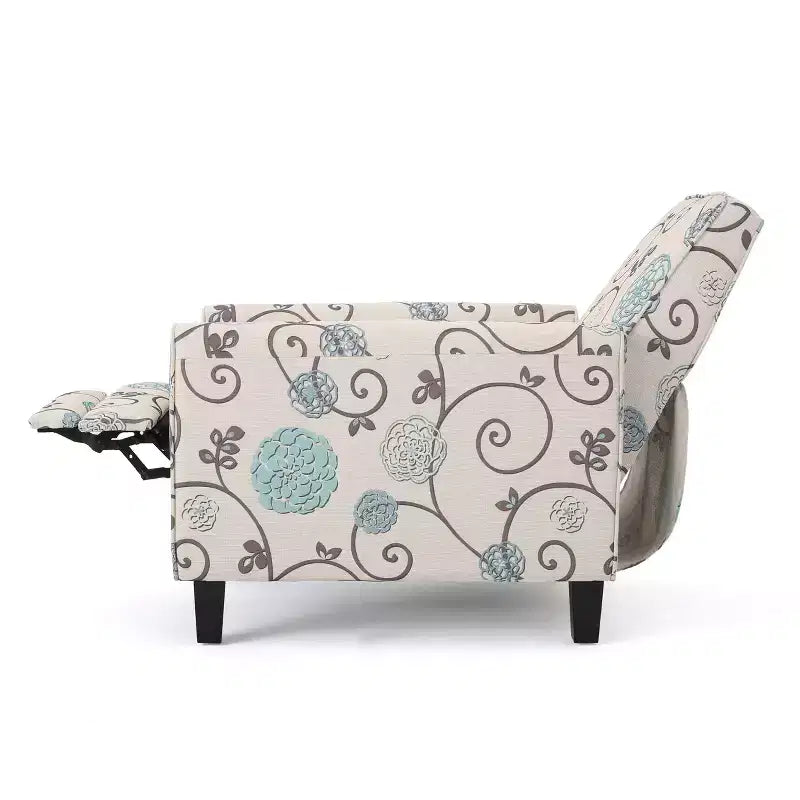 Fauteuils inclinables contemporains rembourrés à dossier poussoir