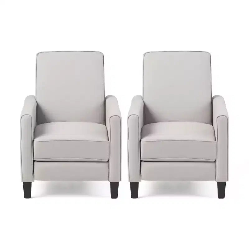 Fauteuils inclinables contemporains rembourrés à dossier poussoir