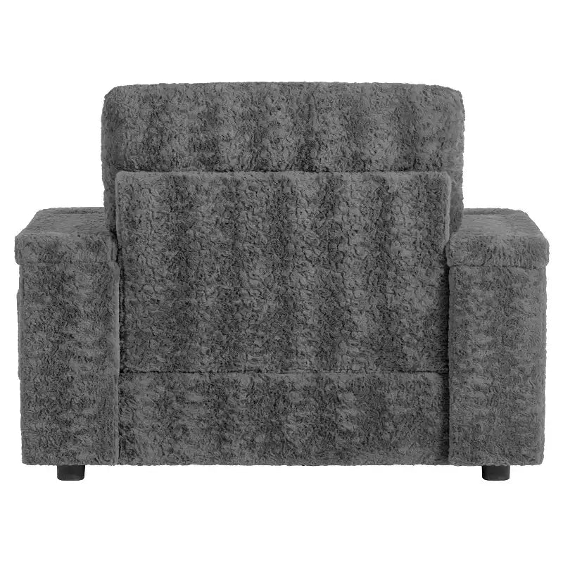 Chaise longue 42W, grand fauteuil d'appoint convertible en canapé-lit, chaise longue rembourrée avec pouf de rangement