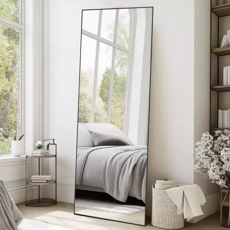 Grand miroir pleine longueur 71x26 : autoportant, mural, à poser au mur et à suspendre