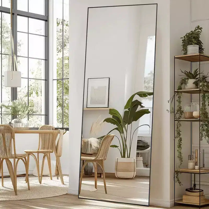 Grand miroir pleine longueur 71x26 : autoportant, mural, à poser au mur et à suspendre