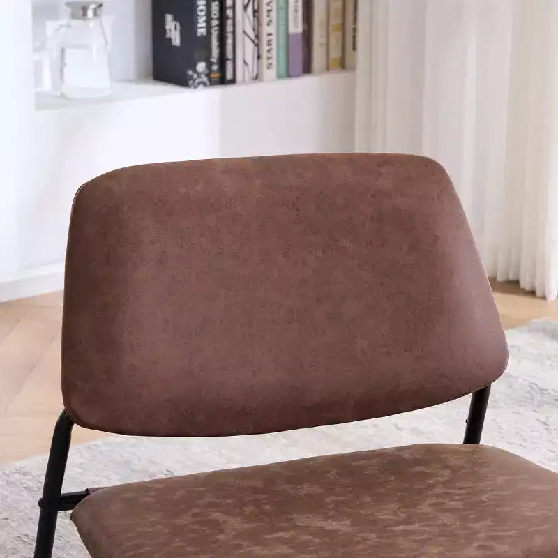 Chaise d'appoint à cadre en métal, fauteuil de salon de style minimaliste pour salon, chambre, bureau, appartement avec cadre en métal solide