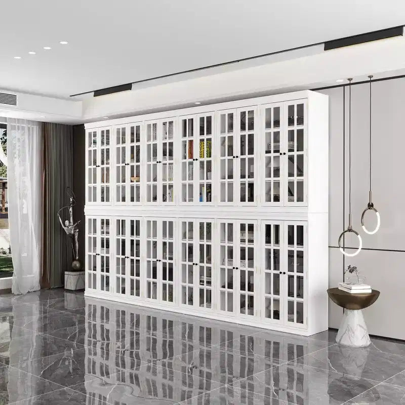 Vitrine élégante en verre trempé blanc – Libérez