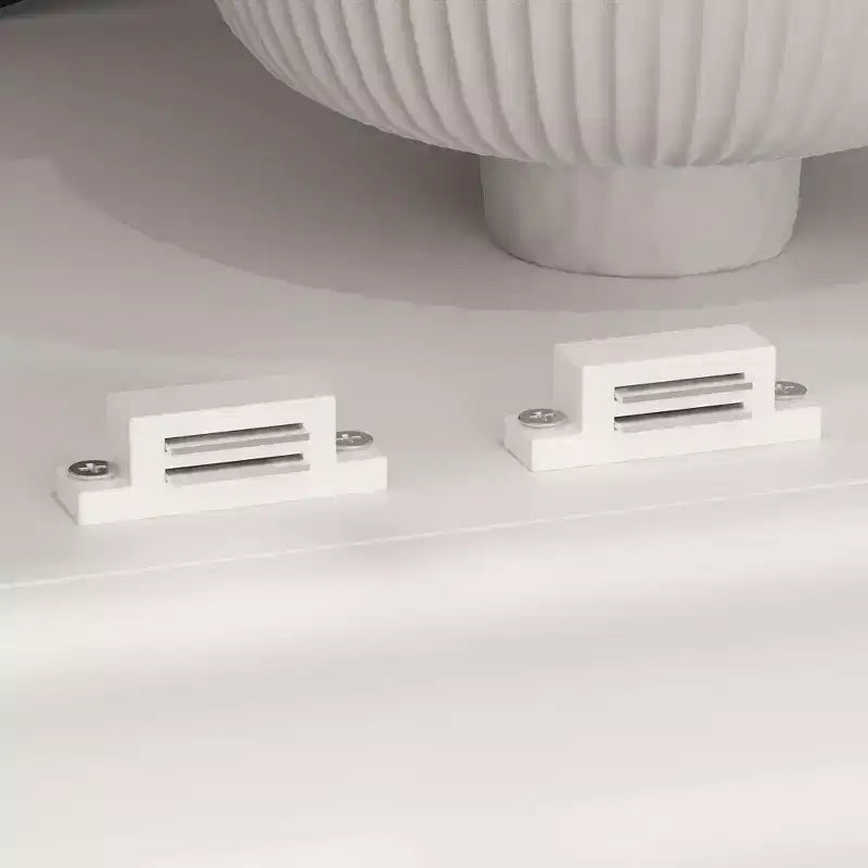 Vitrine élégante en verre trempé blanc – Libérez