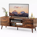 Panel TV cabinet can store black cabinets, suitable for home living room office TV cabinet
