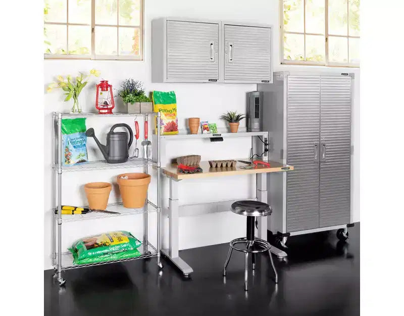 Table d'établi électrique à hauteur réglable, robuste, de 48 pouces