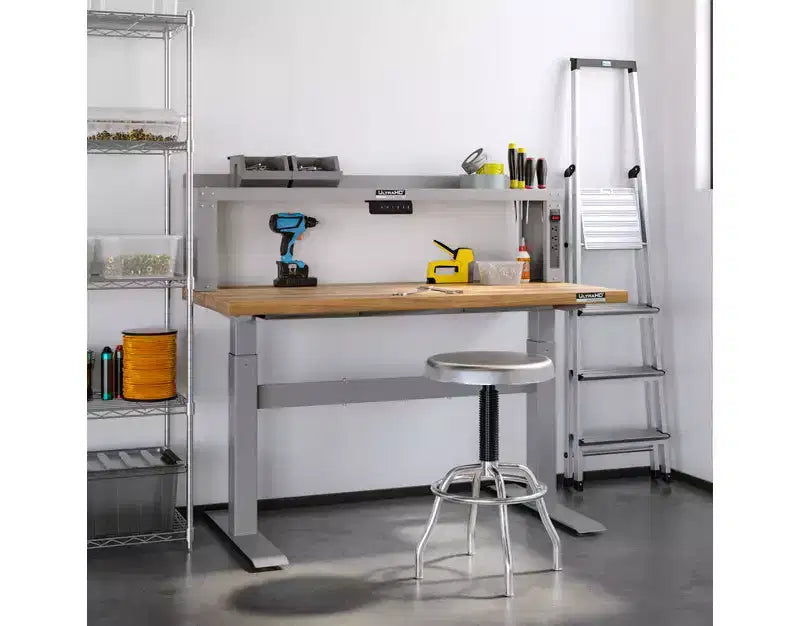 Table d'établi électrique à hauteur réglable, robuste, de 48 pouces