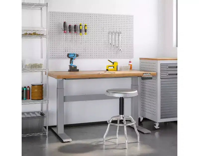 Table d'établi électrique à hauteur réglable, robuste, de 48 pouces