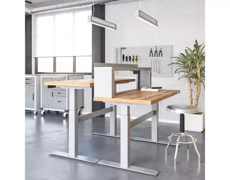 Table d'établi électrique à hauteur réglable, robuste, de 48 pouces