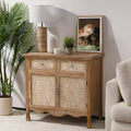 Heynemo Storage Cabinet with Drawers and Doors, Kitchen Sideboard Cabinet, Accent Buffet Server Cabinet, Wood Cabinet Organizer