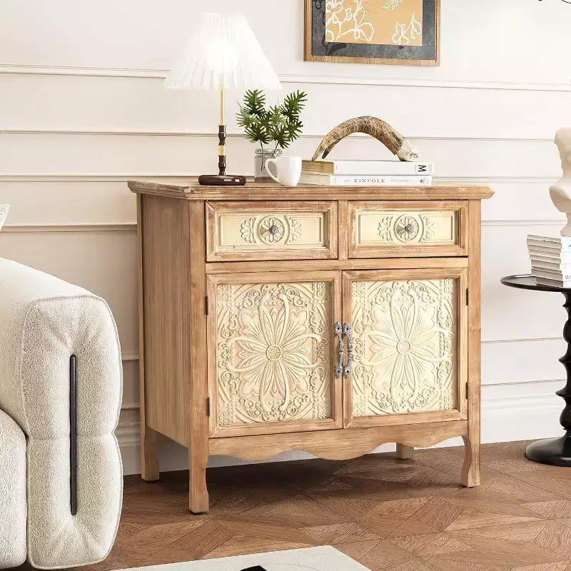 Meuble de rangement avec tiroirs et portes