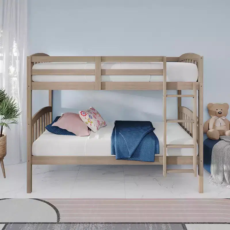 ChaletPosh Twin Over Twin Size Wooden Bunk Bed
