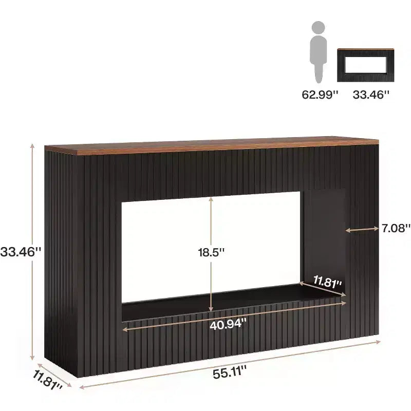 Console moderne, table d'entrée en bois de 140 cm avec rangement, table basse étroite et longue