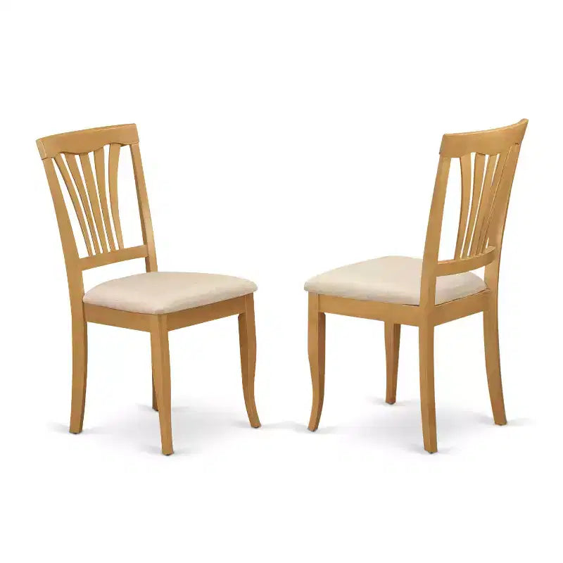 Chaise de salle à manger style cottage avec assise en bois