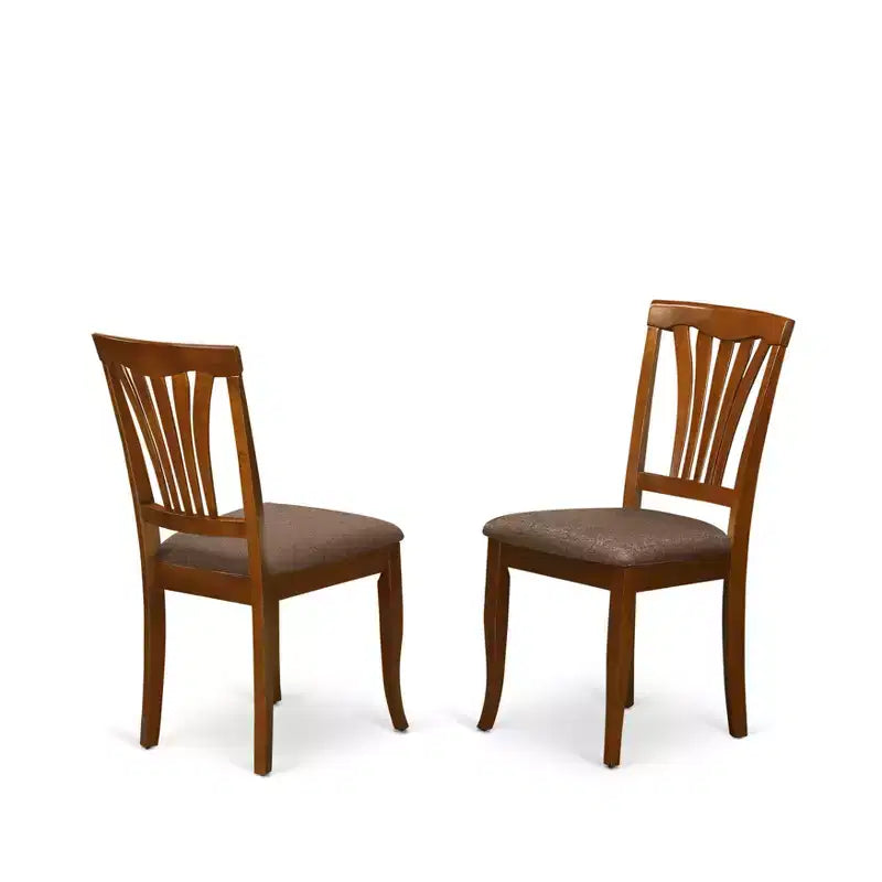 Chaise de salle à manger style cottage avec assise en bois