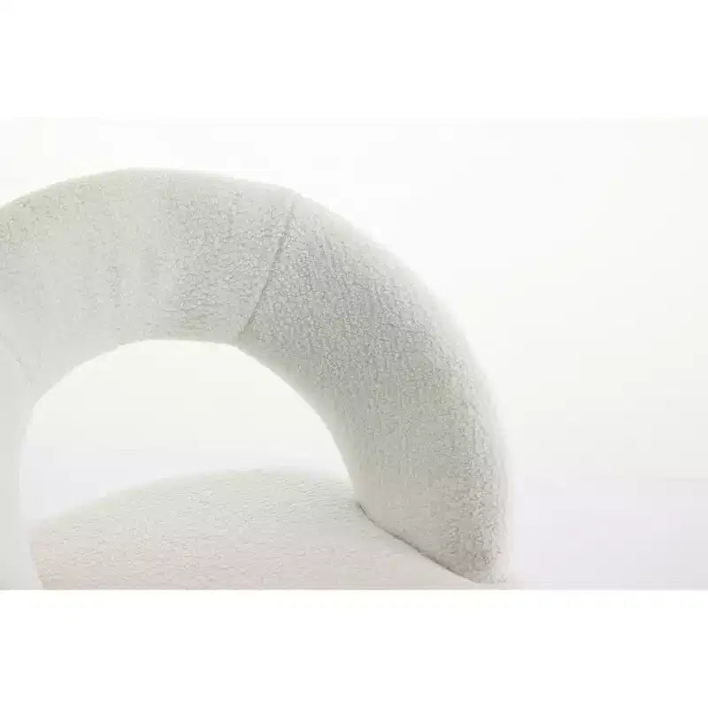 26 Chaises de salle à manger tapissées Chaises d'appoint sans accoudoirs Chaises de bistrot avec dossier incurvé et pied en métal doré, Velours/Tissu Teddy, Blanc/Vert/Rose