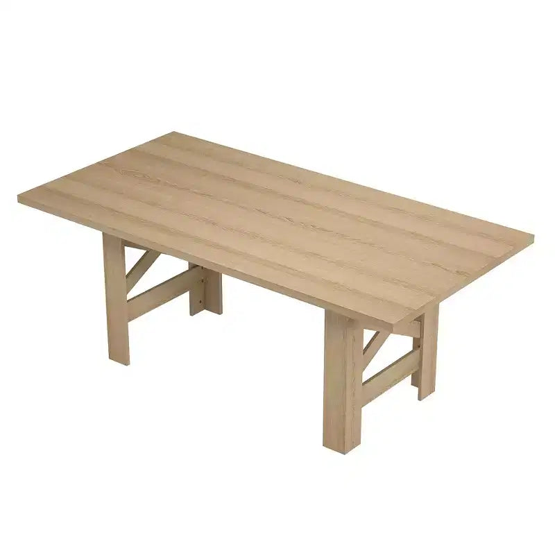 71 Inch Dining Table for 6 People,Large Rectangular Kitchen Table W/Thick Sturdy Frame,Farmhouse Dining Room Tables