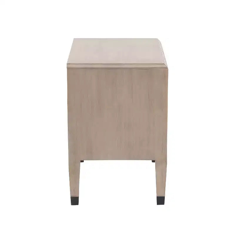 Table de chevet moderne en bois à 2 tiroirs
