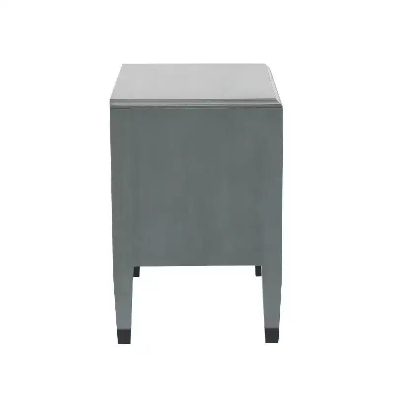 Table de chevet moderne en bois à 2 tiroirs
