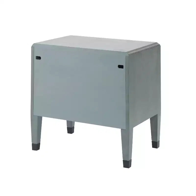 Table de chevet moderne en bois à 2 tiroirs