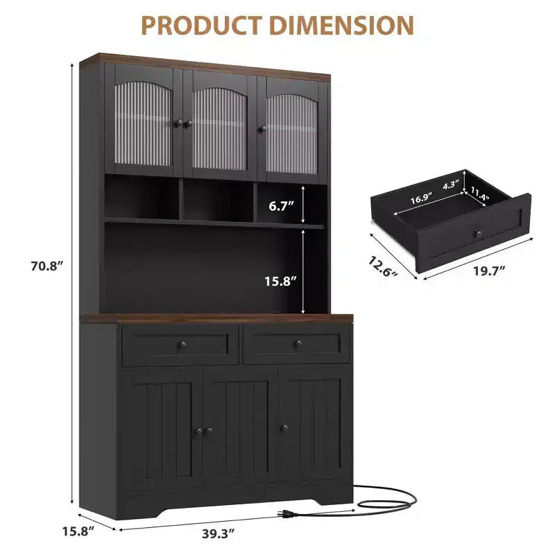 71 Armoire de cuisine avec station de charge