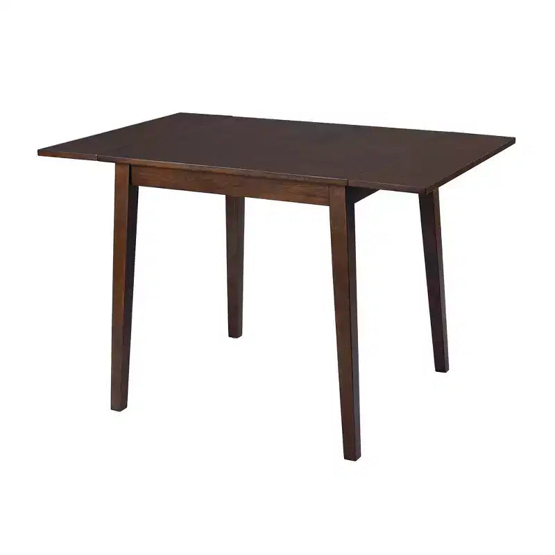 Table de salle à manger extensible 29-45 avec rallonges et pieds en bois d'hévéa