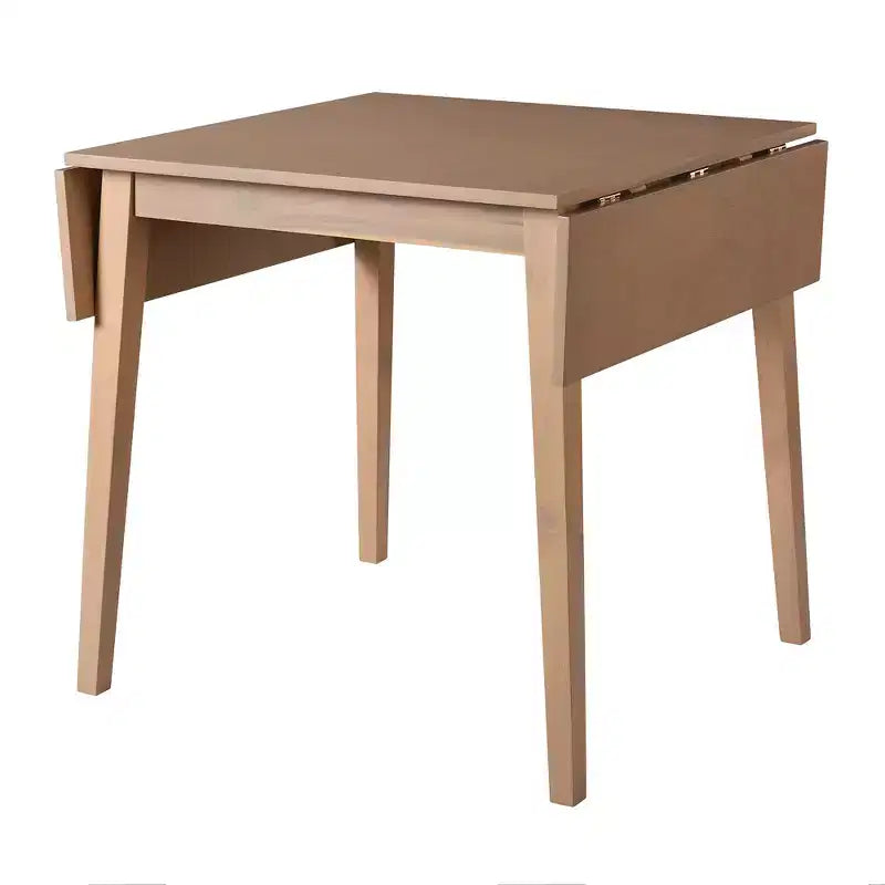 Table de salle à manger extensible 29-45 avec rallonges et pieds en bois d'hévéa