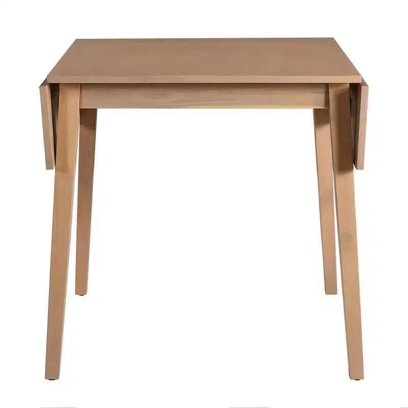 Table de salle à manger extensible 29-45 avec rallonges et pieds en bois d'hévéa