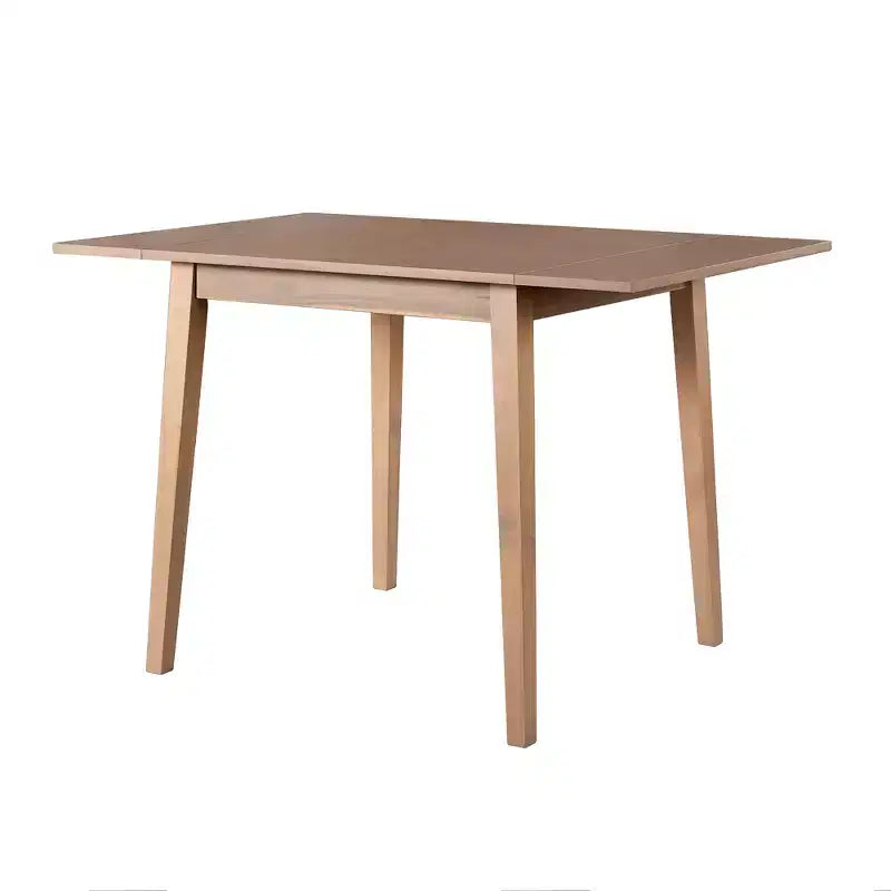 Table de salle à manger extensible 29-45 avec rallonges et pieds en bois d'hévéa