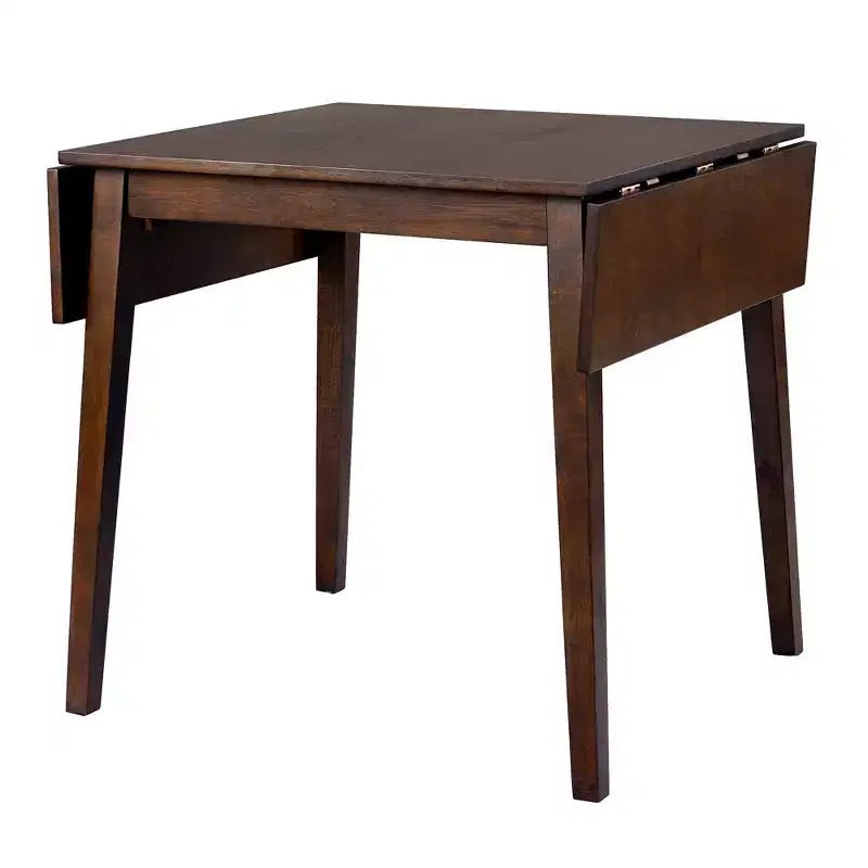 Table de salle à manger extensible 29-45 avec rallonges et pieds en bois d'hévéa