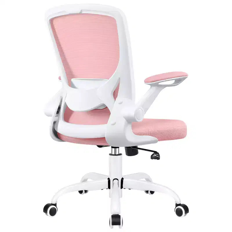 Chaise de bureau ergonomique, Chaise d'ordinateur en maille, avec support lombaire, Accoudoirs rotatifs et réversibles, Réglable en hauteur