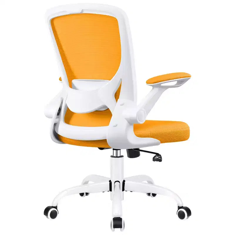 Chaise de bureau ergonomique, Chaise d'ordinateur en maille, avec support lombaire, Accoudoirs rotatifs et réversibles, Réglable en hauteur