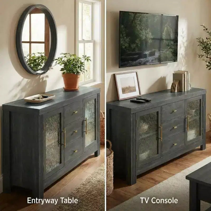 54,4 Buffet moderne avec armoire de rangement polyvalente