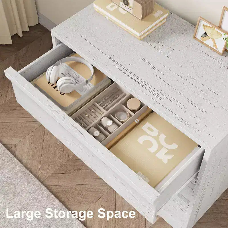 Commode 3/4 tiroirs pour chambre à coucher, Table de chevet en chêne naturel 3 tiroirs avec grand rangement, Petite table d'appoint moderne pour salon, chambre d'enfant